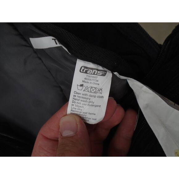 Trans By Jansport Black Corduroy Red Large Zippered Backpack - Picture 10 of 15